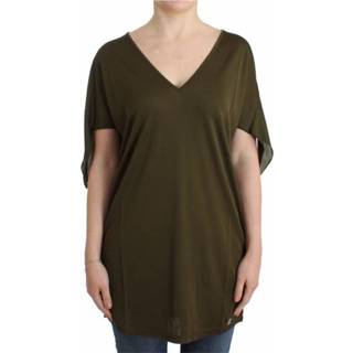 👉 Blous m vrouwen groen Shortsleeved blouse top