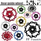 👉 Bike alloy MTB Mountain Road Bicycle Jockey Wheel 11T Aluminum Rear Derailleur Pulley Metal Bearing Guide