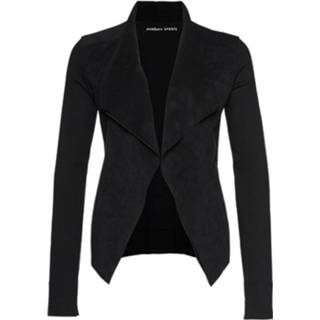 👉 Gilet vrouwen zwart ES 31 08 J55 zonder sluiting alcantara.