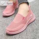 👉 Sneakers roze vrouwen Soft Bottom Women 2020 New Breather Mesh Casual Shoes Slip-on Pink Tennis Woman Zapatos De Mujer