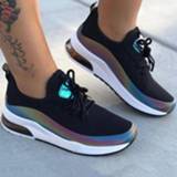 👉 Shoe vrouwen Women vulcanized shoes mesh breathable sneakers fashion casual women's solid lace up ladies walking new