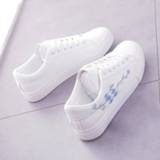 👉 Shoe wit vrouwen Fashion Shoes Women's Vulcanize Lace Up Tenis Feminino Zapatos De Mujer Platform Women Sneakers Casual White
