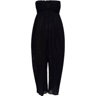 👉 Jumpsuit m vrouwen blauw Openwork