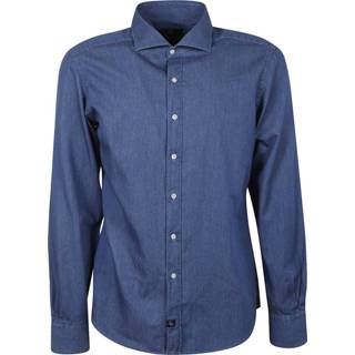 👉 Male blauw Camicia Chambre`
