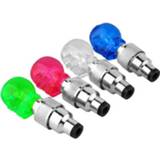 Bike Tire Valve Caps Lgiht Tyre Wheel Spoke Skull Diamond Shape LED Light MTB Cycling Accessories