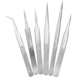 👉 Tweezer steel zilver VETUS Anti-static Stainless Silver Tweezers ST-10/11/12/13/14/15