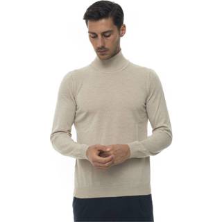 👉 Pullover s male beige Turtleneck