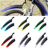 Bike plastic 1 Pair Stylish MTB Bicycle Front Rear Mudguard Mountain Fenders Set Fender