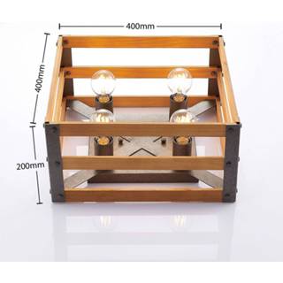 👉 Plafond lamp houten hout a++ licht Lindby Jamina plafondlamp, 4-lamps