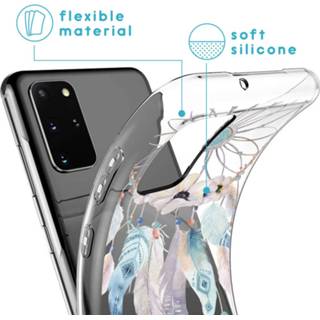 👉 Dromenvanger TPU veren unisex transparant Design voor de Samsung Galaxy S20 Plus hoesje - 8719295275056