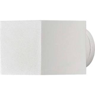 👉 Buitenwandlamp wit Mat aluminium a++ Modena Square, hoekig,