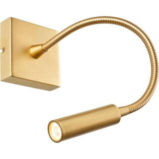 👉 Wandlamp goud gesatineerd aluminium warmwit a+ LEDS-C4 Tip LED wandlamp, flexibel instelbaar
