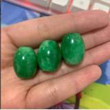 👉 Donkergroen 10PC Green Jade 20mm Round Bead Accessories DIY Bangle Charm Jewellery Fashion Hand-Carved Luck Amulet Gifts NEW