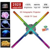 👉 Projector 3D WiFi Hologram Fan logo Light Holographic Display Player Advertising Stage Imaging Machine