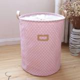 👉 Organizer kinderen Waterproof Laundry Hamper Bag Colorful Clothes Storage Baskets Home Barrel Kids Toy Basket