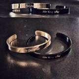 👉 Vnox Free Engraving Custom Basic Bangles for Women Men Simple Stainless Steel Couple Cuff Bracelets Valentine's Day Gift