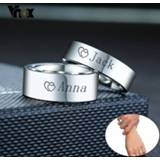 👉 Steel vrouwen mannen Vnox Free Personalized Name Love Couple Wedding Rings for Women Man Never Fade Color Stainless Custom Promise Anel