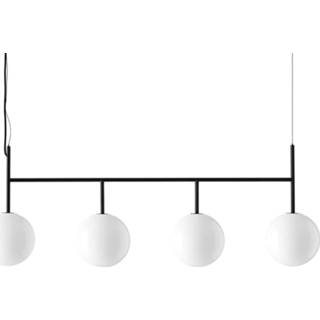 👉 Slinger zwart glans a+ opaalwit glanzend senioren Menu TR Bulb LED 4-lamps zwart/opaal