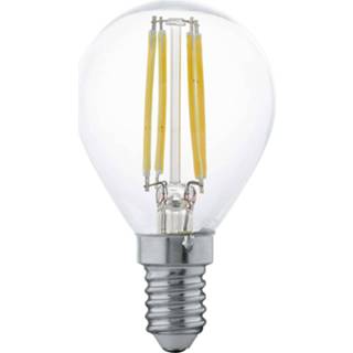 👉 Warmwit a+ LED filament lamp E14 P45 4W, warmwit, helder