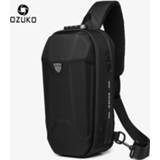 👉 Schoudertas OZUKO Fashion Men Crossbody Bag Multifunction Anti-theft Shoulder Bags Male Waterproof USB Charge Short Trip Messenger Chest