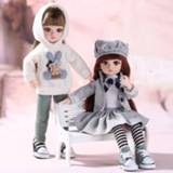 👉 Dress meisjes 36cm BJD Doll Little Girl Cute 15 Movable Jointed Dolls Princess Toys Fahion Beauty Hair DIY Toy Gift for Girls