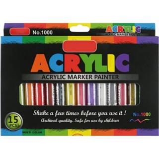 👉 Paintmarker 4/8/12/15/24/36 Colors Acrylic Paint Marker Pen Detailed Marking for DIY Album LX9A