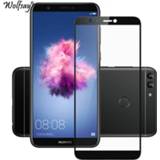 👉 Screenprotector Full Cover Tempered Glass For Huawei P Smart 2018 Screen Protector Color Anti-Explosion Protective 5.65