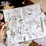 👉 Kladblok JIANWU 45sheets The Medici Garden Series washi papei Sticker Plant gypsophila retro scrapbook DIY journal kawai