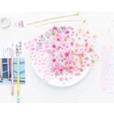 👉 Kladblok PVC 6 pcs/pack Romantic Sakura Stickers Diary Sticker Scrapbook Decoration Japanese Stationery
