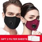 Gezichtsmasker Mask Face With Filter PM2.5 Air Pollution Reusable valve masque mascarilla facemask