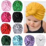 👉 Beanie kinderen baby's meisjes jongens Infant Kids Newborn Baby Turban Knotted Head Wrap Headbands India Hats Cotton blend Hair Cap Children Girl Boy band