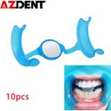 👉 Retractor 10pcs AZDENT M Type Mouth Opener Cheek Dental Tools Dentist Material Dentistry Mirror