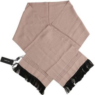 👉 Onesize male roze Polka Dotted Silk Fringes Scarf 8058696597757