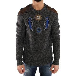 👉 Sweater XL male grijs Wool Cashmere 8058091045549