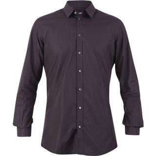 👉 Shirt male zwart Cotton poplin