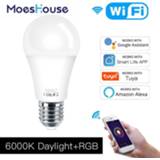 👉 Afstandsbediening WiFi Smart LED Dimmable Lamp 7W,RGB ,Smart Life Tuya App Remote Control Work with Alexa Echo Google Home,E27