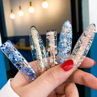Meisjes baby's Korean Ins Edge Clip Girl Sweet Lovely Style Geometric Headdress Sequin Princess Shiny Colorful Hair Clips Pin Baby