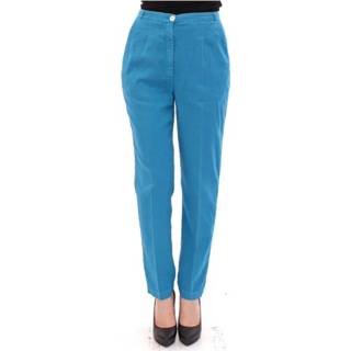 👉 Vrouwen blauw Cotton Logo Pants