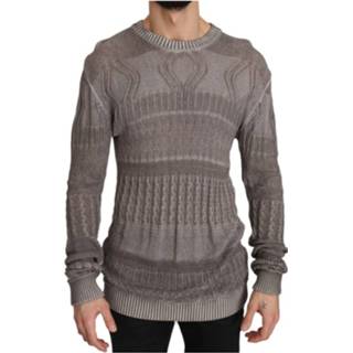 👉 Pullover male grijs Slim Fit Crew 8003134743418 1594785677117