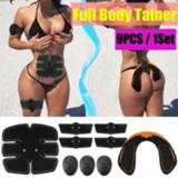 👉 Afstandsbediening 9PCS/Set EMS Muscle Training Gear Remote Control Abdominal Trainer Fat Burning Smart Body Building Fitness Kits