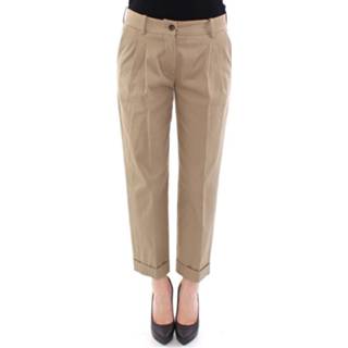 👉 Chino XS vrouwen beige Cropped Chinos Pants