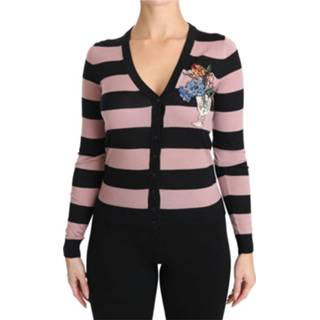 👉 Sweater s vrouwen roze Floral Cashmere Cardigan