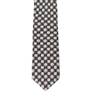 👉 Onesize male zwart Printed Silk tie 8056305870000