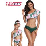 Bikini Mother Daughter Swimsuits Flower Mommy And Me Swimwear Family Matching Clothes Look Mom Bathing Suit