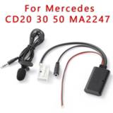 👉 Audio adapter Bluetooth Aux MIC Cable W/ Microphone For Mercedes W245 W203 W209 High Quality Material