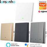 👉 Switch Lonsonho Tuya ZigBee Smart EU 220V With/No Neutral RF 4 Colors Wall Button Light Works Alexa Google Home Assistant