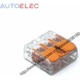 👉 F-connector 50Pcs/lot 221-413 Lever Nuts-3 New style compact Splicing Connectors Wire Connector Quick Disconnect