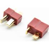 👉 10pcs/5sets red T Plug Male & Female Deans Connectors Style For RC LiPo Battery G08