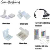 RGBW LED strip 2 Pin 4 5 RGB Light Connector 10mm 12mm Connecting Accessories For 5050 2835/3528