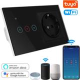 👉 Switch Tuya Smart Life Electrical Socket with WiFi LED Light Touch 1 2 3 gang and EU Compatible Alexa Google Home